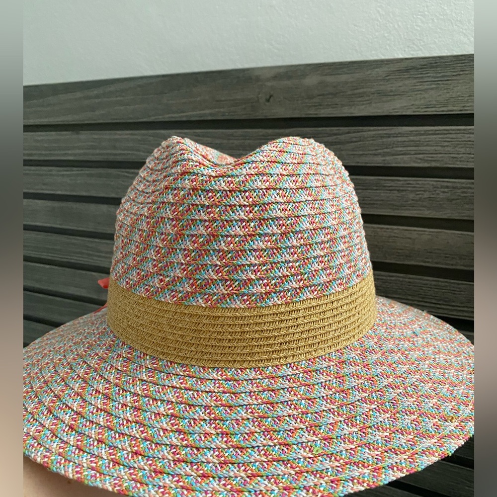 Multicolor straw hat